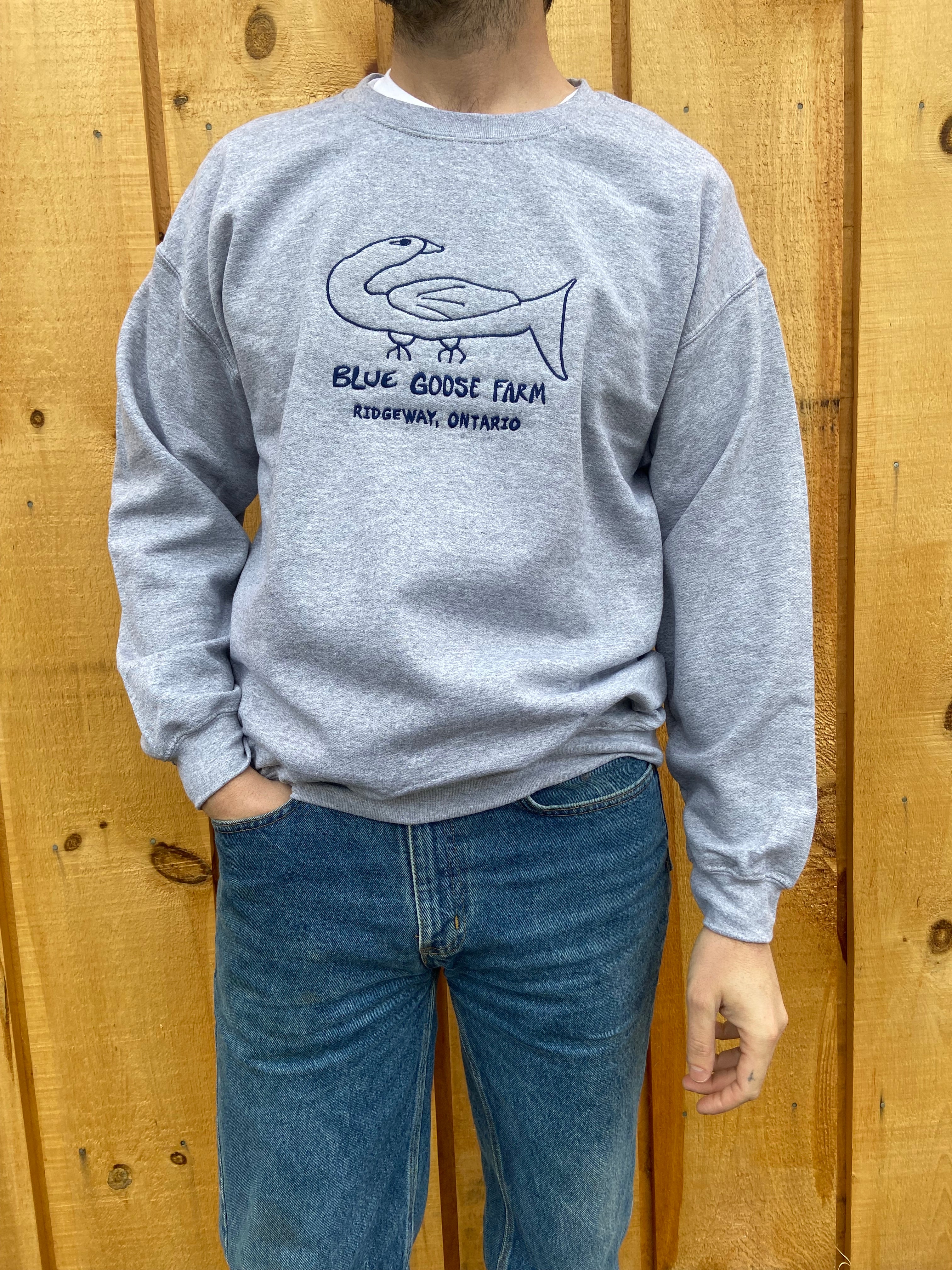 Blue Goose Farm Crewneck Sweater